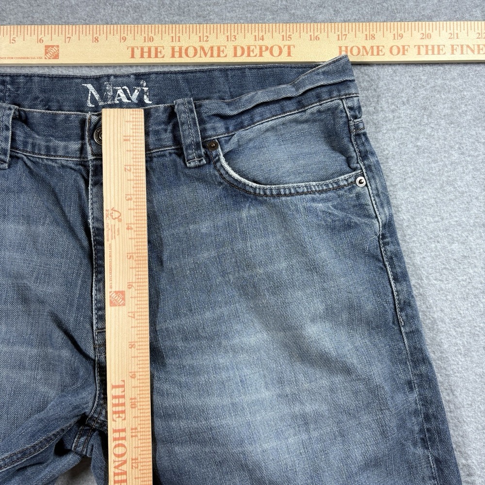 VTG Mavi Matt Mens 34x32 Relaxed Fit Straight Leg Jeans Blue Baggy Y2K Skater - Picture 8 of 9